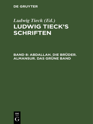 cover image of Abdallah. Die Brüder. Almansur. Das grüne Band